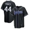 LA.Dodgers #44 Andy Pages Player Black Carbon Limited Home Gdoa Stitched Jerseys