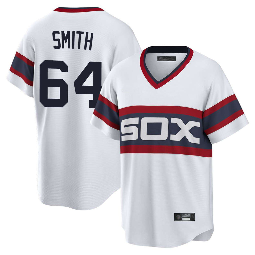 C.White Sox #64 Shane Smith Player White T-shirt Home Game Gdoa Stitched Jerseys