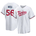 M.Twins #56 Josh Bell Player White Home Game Gdoa Stitched Jerseys