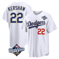 LA.Dodgers #22 Clayton Kershaw Player Gold White World Series 2026 Collection Stadium Limited Gdoa Stitched Jerseys