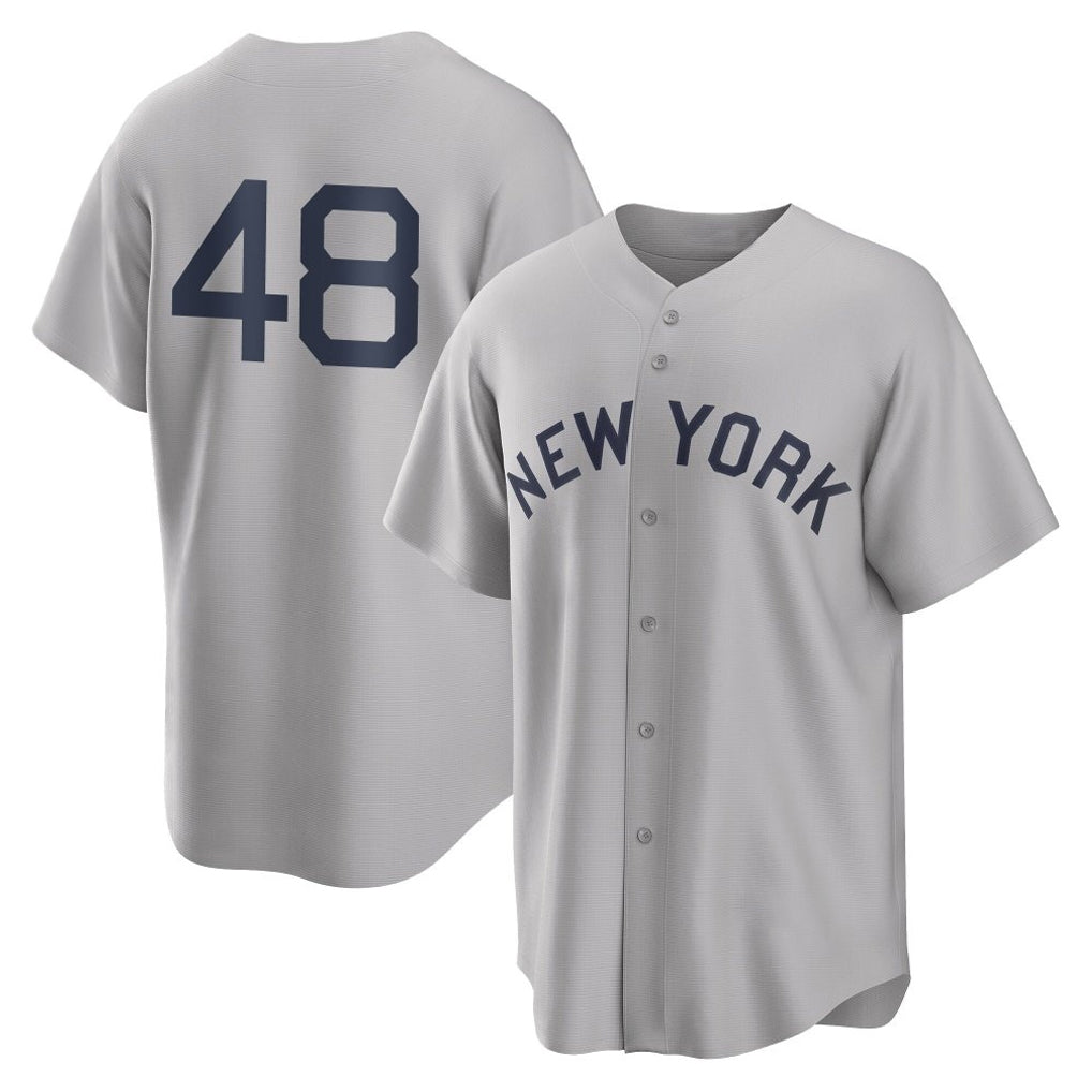 NY.Yankees #48 Paul Goldschmidt Player Gray Field of Dreams Game Stitched Jerseys