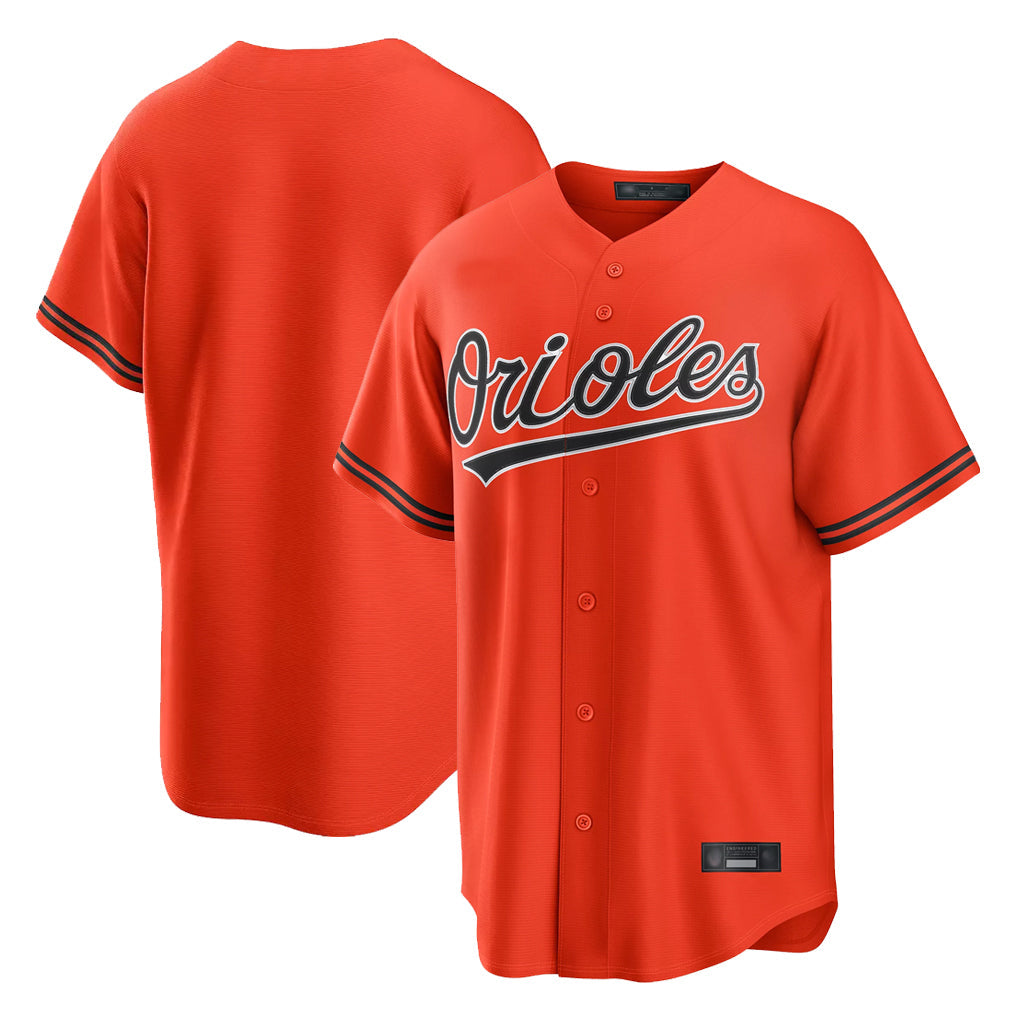 B.Orioles ## Orioles Blank Player Orange Home Game Gdoa Stitched Jerseys