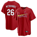 St. Louis Cardinals #26 JJ Wetherholt Player Red Home Game Stitched Jerseys