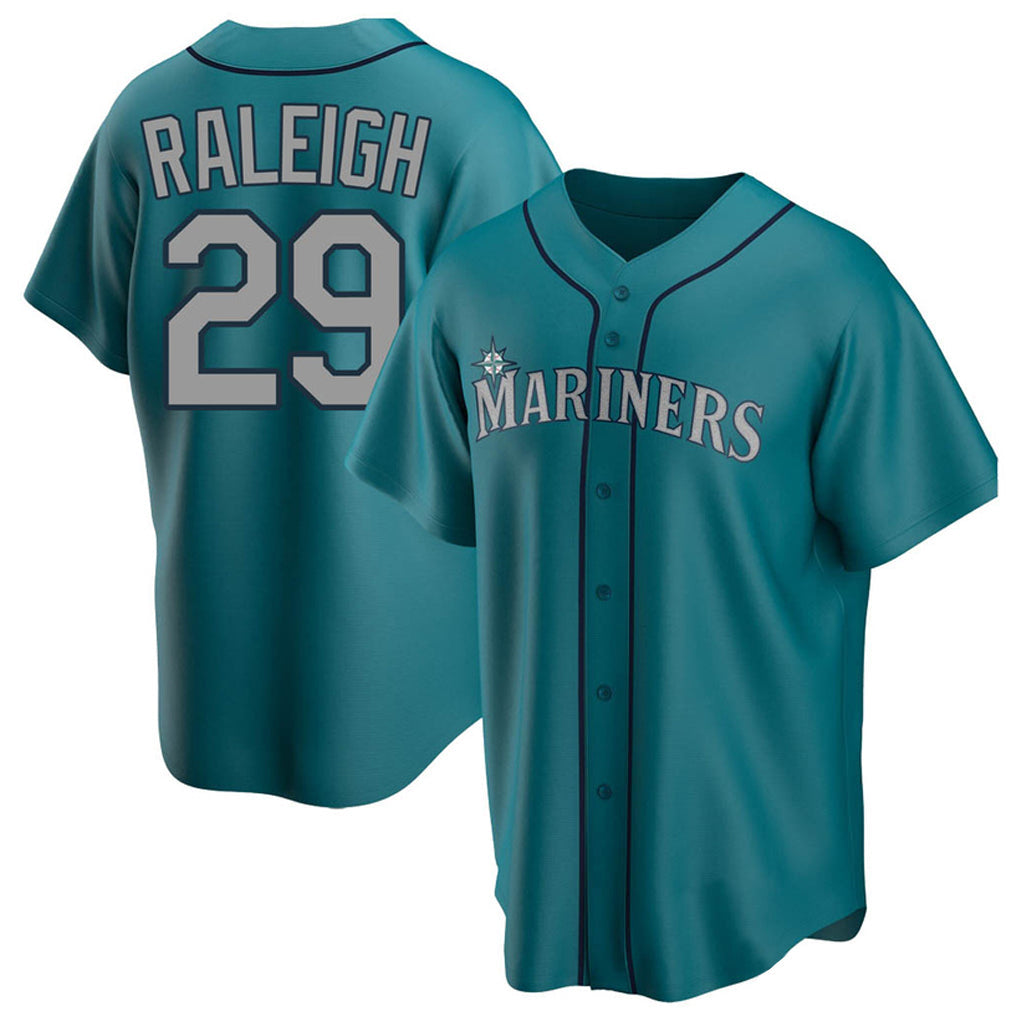 S.Mariners #29 Cal Raleigh Player Teal Home Game Stitched Jerseys