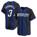 D.Tigers #3 Alan Trammell Player Navy City Connect Home Limited Gdoa Stitched Jerseys