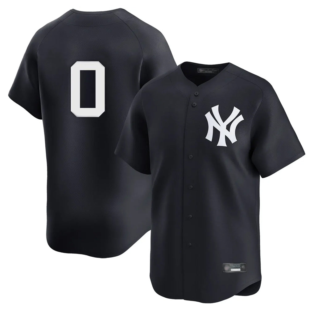 NY.Yankees #0 Marcus Stroman Player Navy Alternate Limited Gdoa Stitched Jerseys