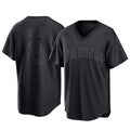 S.Mariners #2 Cole Young Player Black Replica Fashion T-shirt Stitched Jerseys