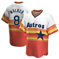 H.Astros #8 Christian Walker Player Rainbow Cooperstown Collection T-shirt Gdoa Stitched Jerseys