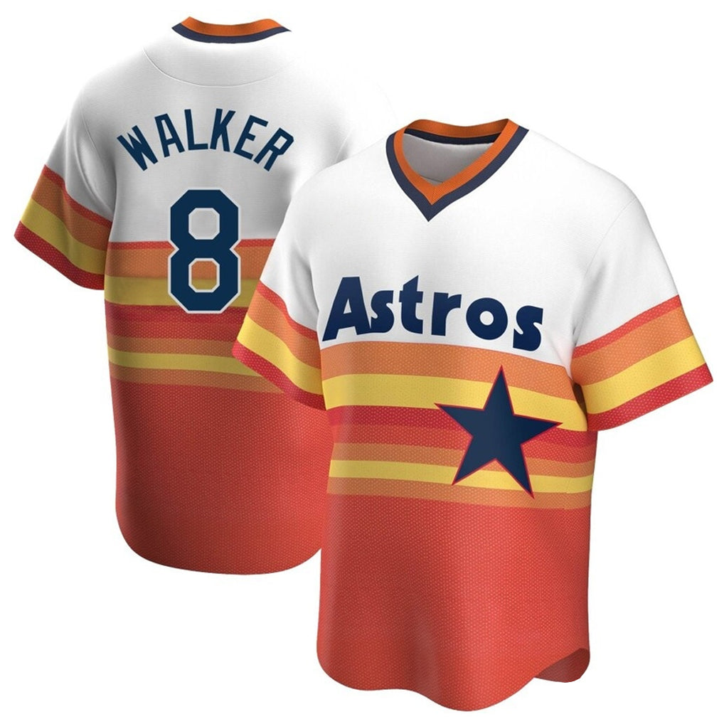 H.Astros #8 Christian Walker Player Rainbow Cooperstown Collection T-shirt Gdoa Stitched Jerseys