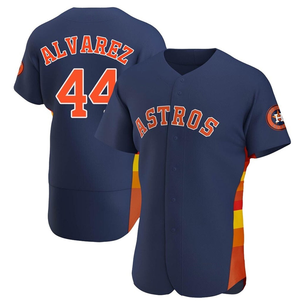 H.Astros #44 Yordan Alvarez Player Navy Limited Elite Home Gdoa Stitched Jerseys