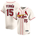 St. Louis Cardinals #15 Jose Fermin Player Cream Home Limited Gdoa Stitched Jerseys
