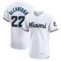 M.Marlins #22 Sandy Alcantara Player White  Home Limited Elite Gdoa Stitched Jerseys