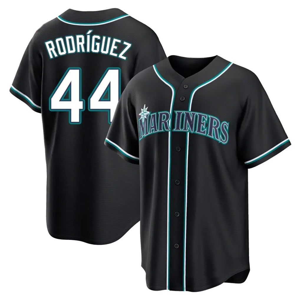 S.Mariners #44 Julio Rodriguez Player Black Fashion Home Limited Stitched Jerseys