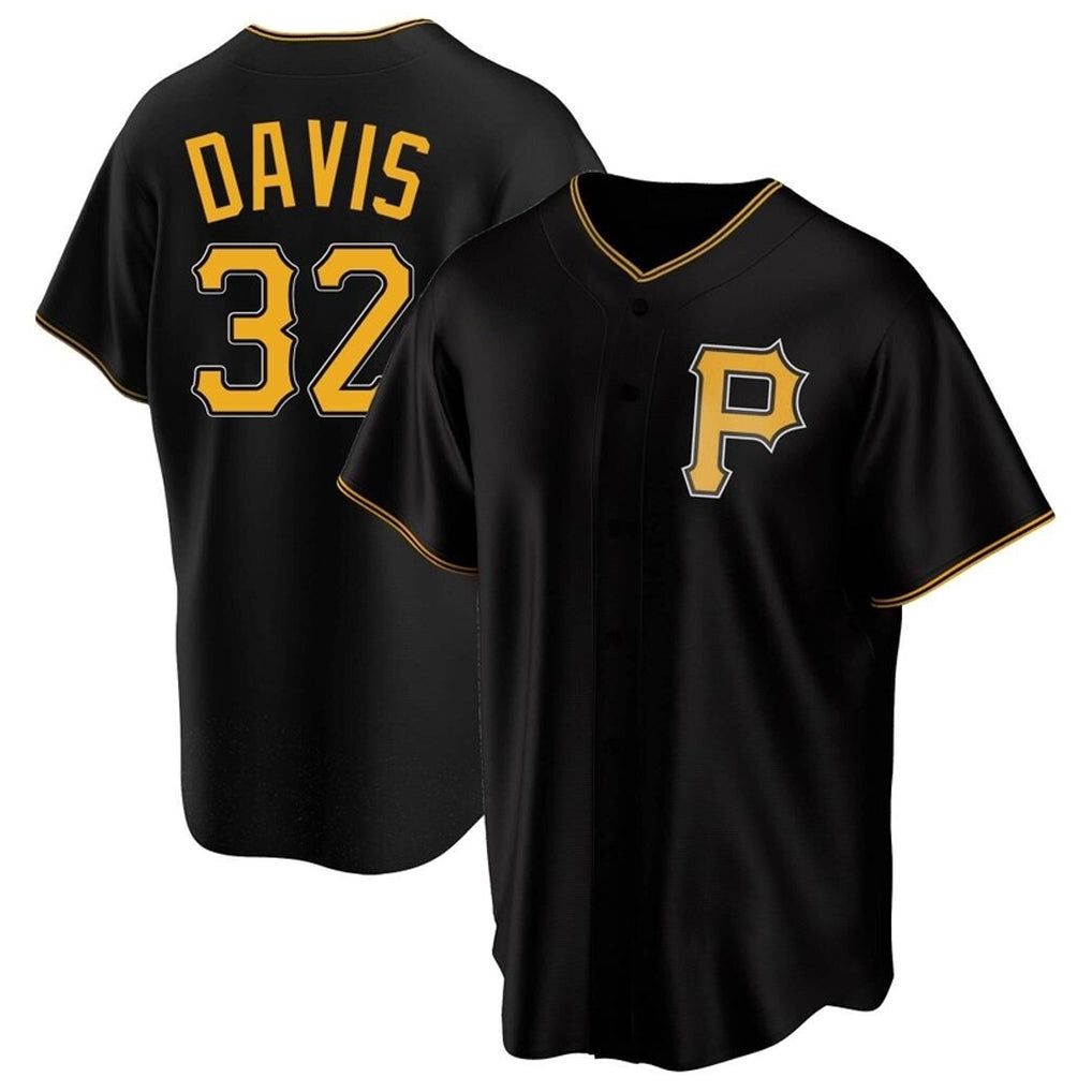 P.Pirates #32 Henry Davis Player Black Alternate 2025 Home Game Stitched Jerseys