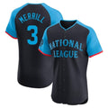 S.Diego Padres #3 Jackson Merrill Player National League Navy All-Star Game Limited Elite Stitched Jerseys