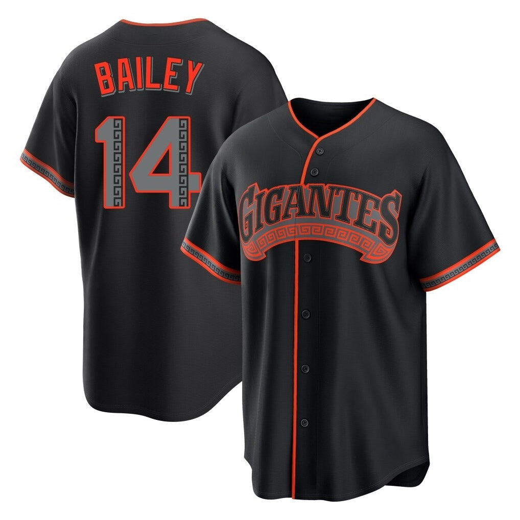 SF.Giants #14 Patrick Bailey Player Black Alternate Limited Gdoa Stitched Jerseys