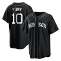 B.Red Sox #10 Trevor Story Player Black Home Game Gdoa Stitched Jerseys