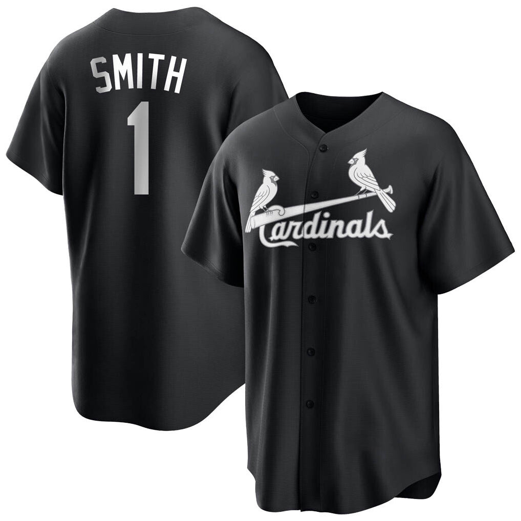 St. Louis Cardinals #1 Ozzie Smith Player Black City Connect Home Limited Stitched Jerseys