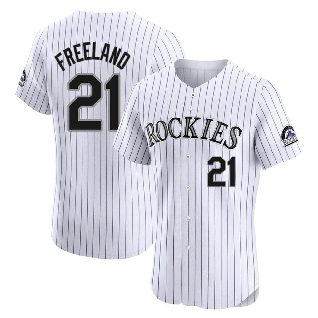 C.Rockies #21 Kyle Freeland Player White Limited Elite Home Gdoa Stitched Jerseys