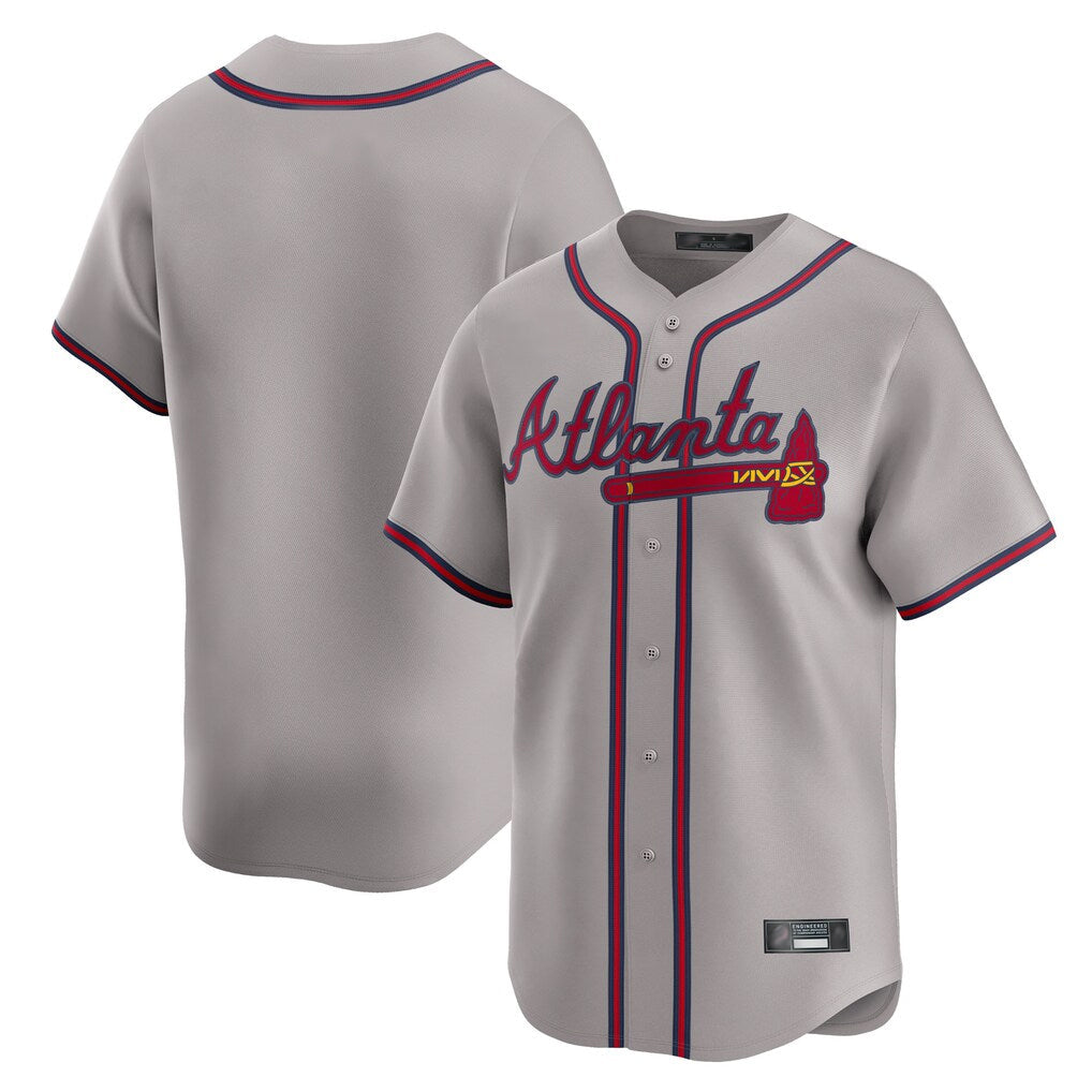 A.Braves ## Braves Blank Player Gray Limited Home Game Gdoa Stitched Jerseys