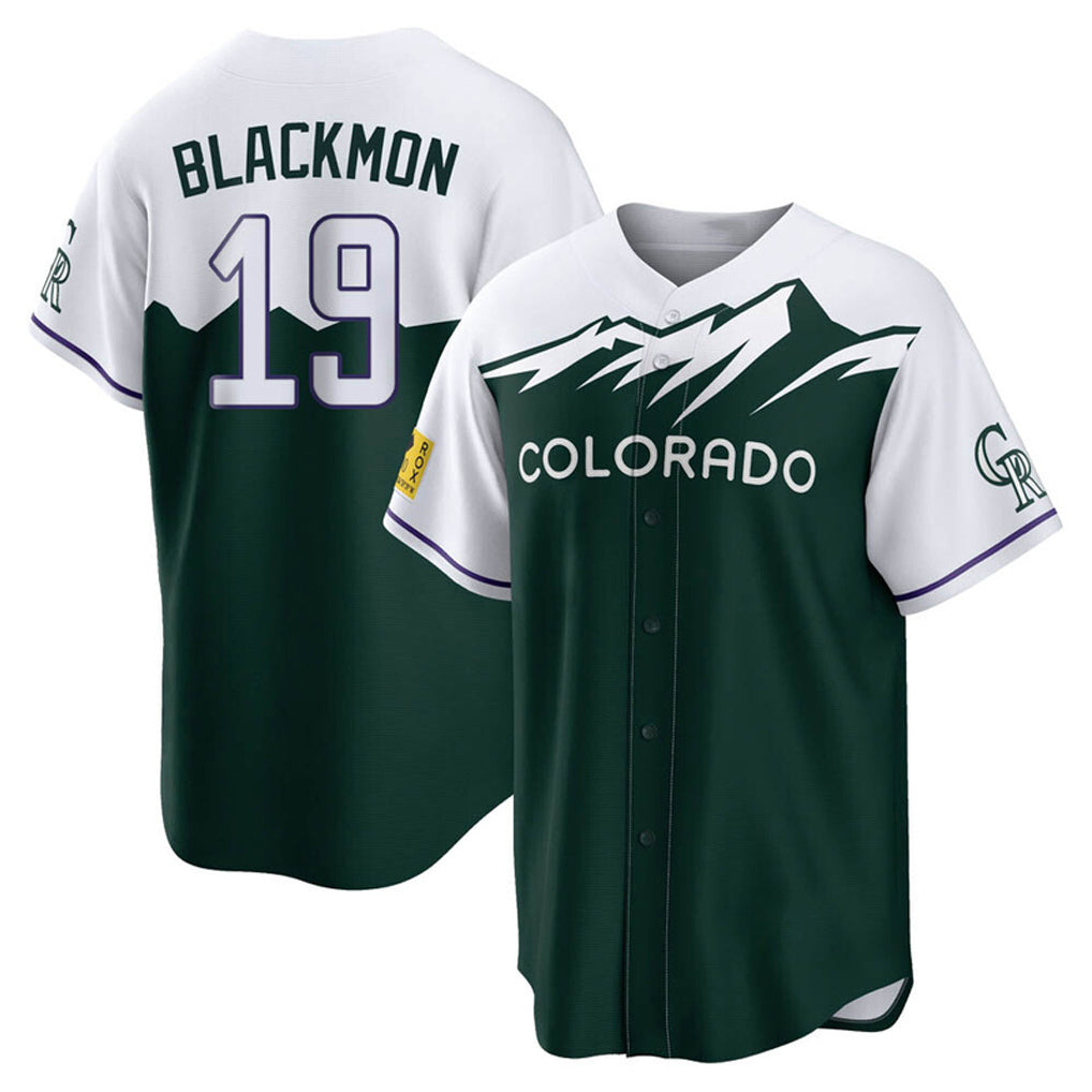 C.Rockies #19 Charlie Blackmon Player Green City Connect Home Game Gdoa Stitched Jerseys