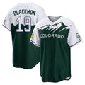 C.Rockies #19 Charlie Blackmon Player Green City Connect Home Game Gdoa Stitched Jerseys
