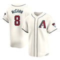 A.Diamondbacks #8 James McCann Player White Red Limited Home Stitched Jersey