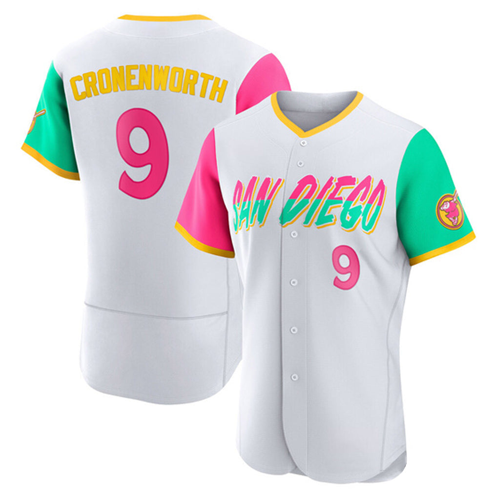 S.Diego Padres #9 Jake Cronenworth Player White City Connect Home Limited Elite Stitched Jerseys