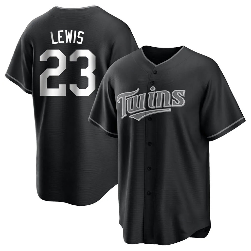 M.Twins #23 Royce Lewis Player Black Home Game Gdoa Stitched Jerseys