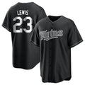 M.Twins #23 Royce Lewis Player Black Home Game Gdoa Stitched Jerseys