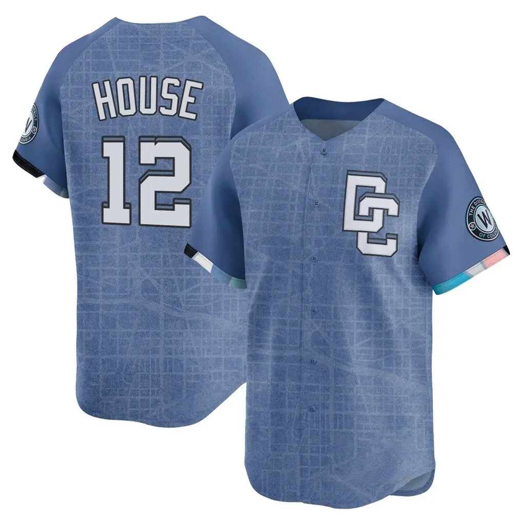 W.Nationals #12 Brady House Player Blue Limited City Connect Gdoa Stitched Jerseys