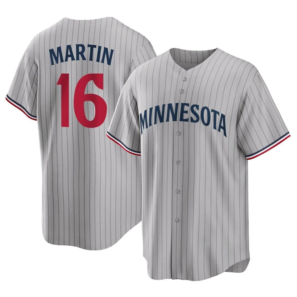 M.Twins #16 Austin Martin Player Gray Game Limited Home Gdoa Stitched Jerseys