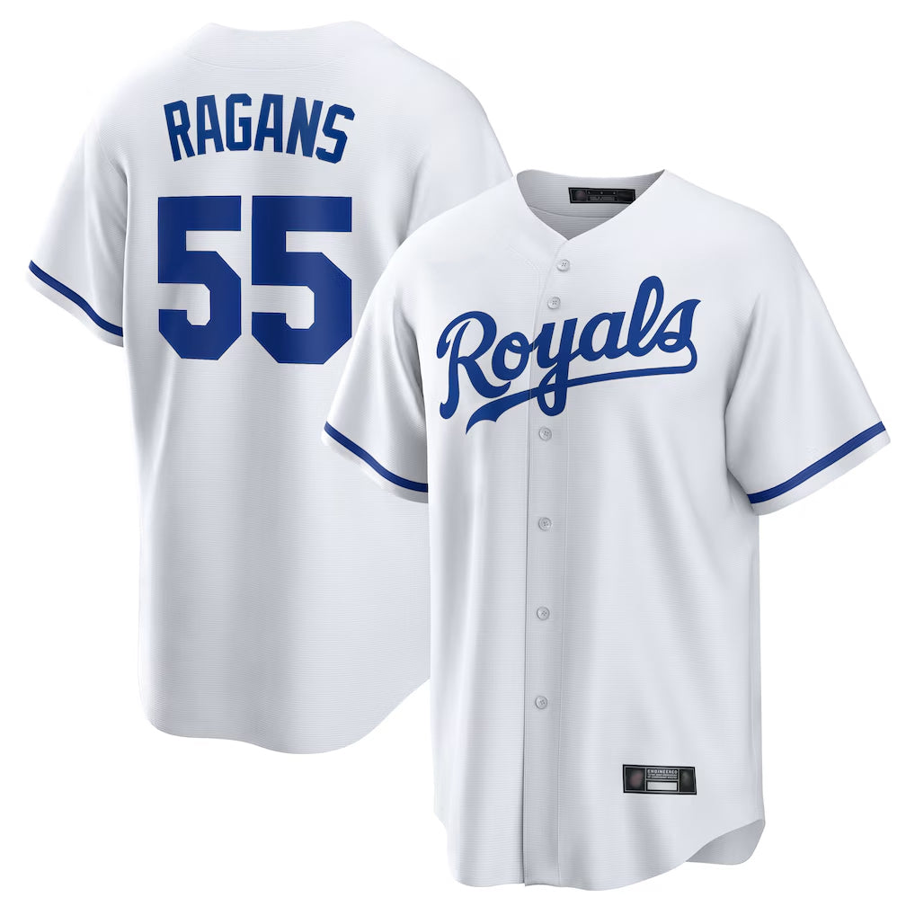 KC.Royals #55 Cole Ragans Player White Home Game Gdoa Stitched Jerseys