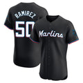 M.Marlins #50 Agustin Ramirez Player Black Vapor Home Limited Elite Gdoa Stitched Jerseys