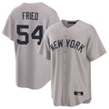 NY.Yankees #54 Max Fried Player Gray Game Home Stitched Jerseys