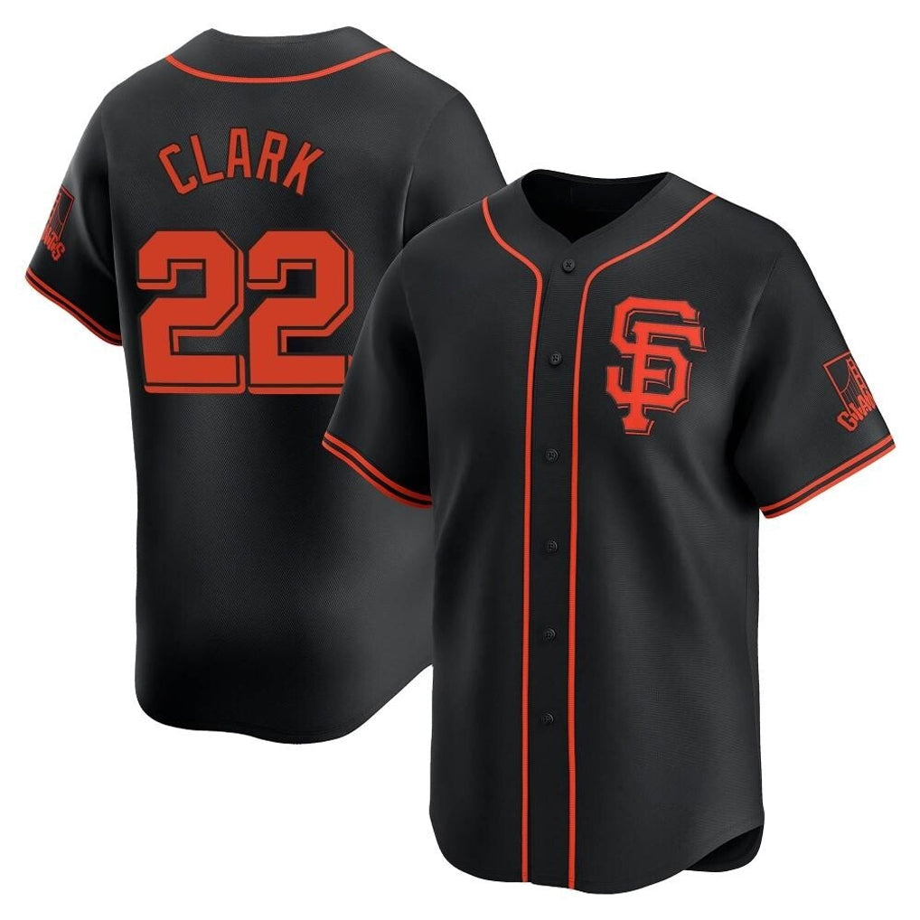SF.Giants #22 Will Clark Player Black 2026 Home Limited Stitched Jerseys