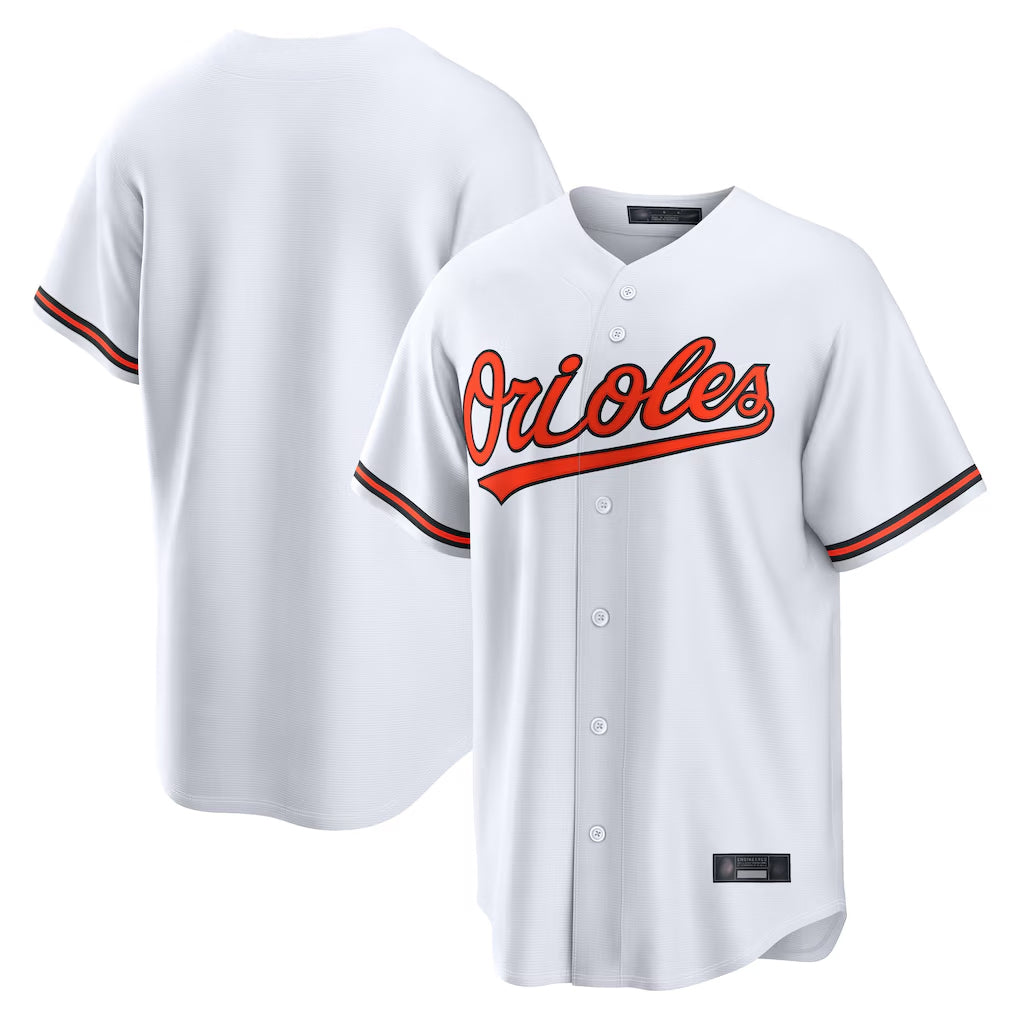 B.Orioles ## Orioles Blank Player White Home Game Gdoa Stitched Jerseys