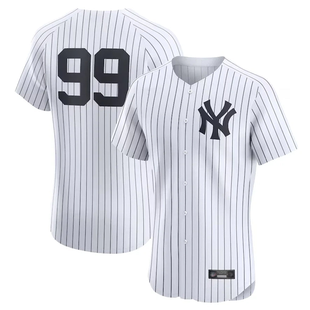 NY.Yankees #99 Aaron Judge Player White Limited Elite Home Stitched Jerseys