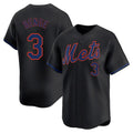 NY.Mets #3 Carson Benge Player Black Alternate Home Limited Stitched Jerseys