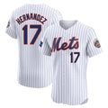 NY.Mets #17 Keith Hernandez Player White Home Limited Elite Gdoa Stitched Jerseys