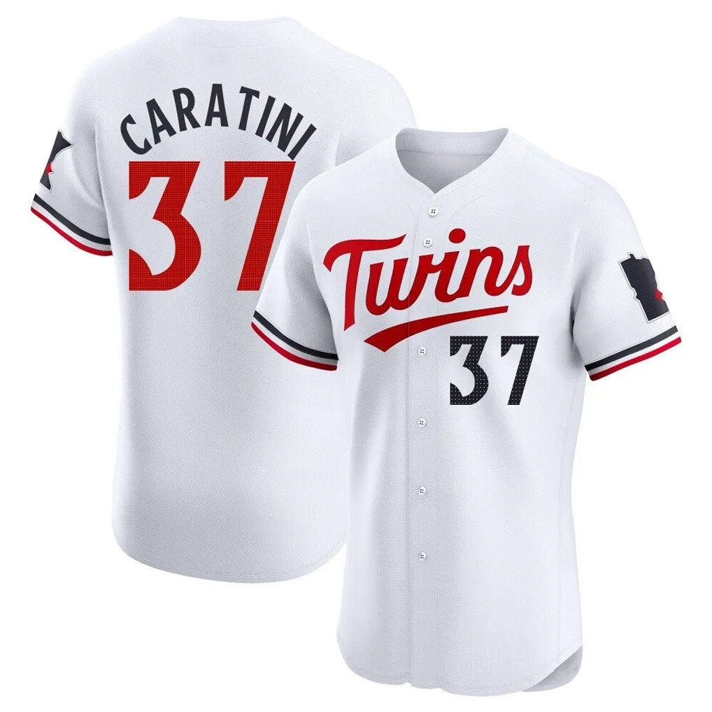 M.Twins #37 Victor Caratini Player White Home Limited Elite Gdoa Stitched Jerseys