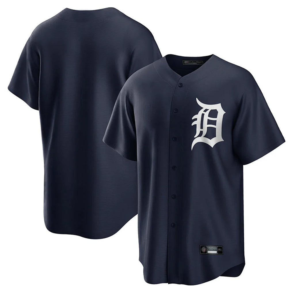 D.Tigers ## Tigers Blank Player Navy Game Home Gdoa Stitched Jerseys