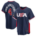 C.Cubs #4 Pete Crow-Armstrong Player Navy USA 2026 World Classic Home Limited Gdoa Stitched Jerseys
