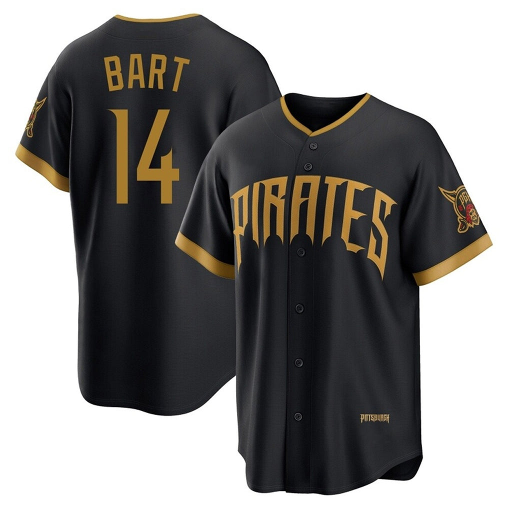P.Pirates #14 Joey Bart Player Black 2026 City Connect Home Game Gdoa Stitched Jerseys