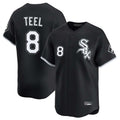 C.White Sox #8 Kyle Teel Player Black Limited Home Gdoa Stitched Jerseys
