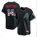 A.Diamondbacks #14 Gabriel Moreno Player Black USA 250 Fourth of July Home Game Gdoa250Ys Stitched Jerseys