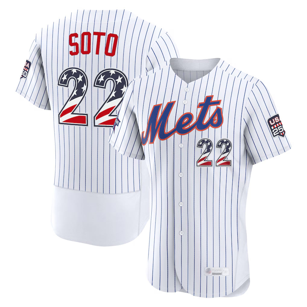 NY.Mets #22 Juan Soto Player White 2026 All-Star Edition Stars & Stripes Limited Elite Home Game Gdoa250Ys Stitched Jerseys