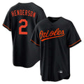B.Orioles #2 Gunnar Henderson Player Black Home Game Gdoa Stitched Jerseys