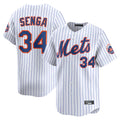 NY.Mets #34 Kodai Senga Player White Home Limited Gdoa Stitched Jerseys