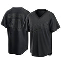 Athletics #40 Luis Severino player Black Replica Pitch Fashion Stitched Jersey
